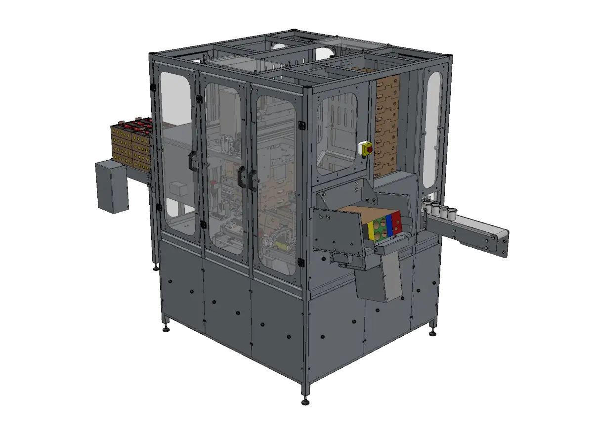 Suremballeuse - Magasin de groupeur/cartonnette