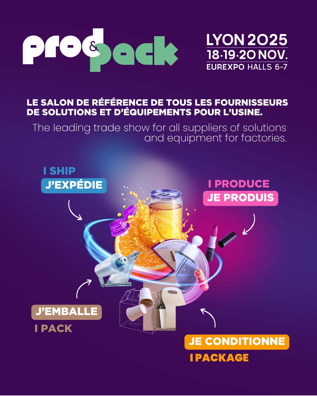 Salon Prod&Pack 2025 - Hall 6 - Stand 6-G78